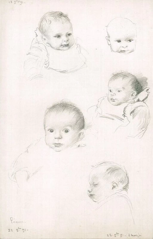 Pierre a tre mesi - dal Saint, Cloud, museo Avelines